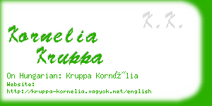 kornelia kruppa business card